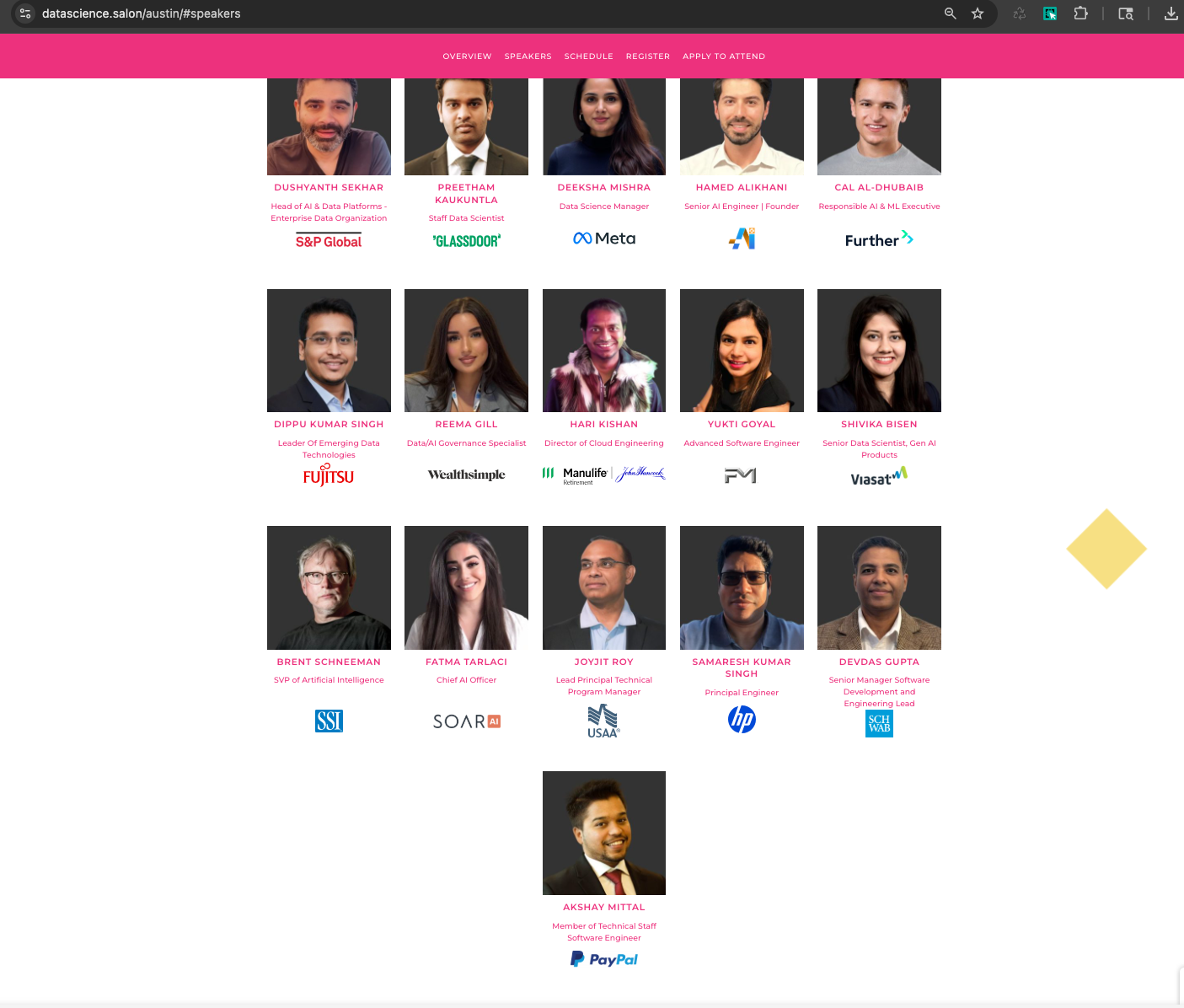 Data Science Salon Austin 2026 speaker card (AI Love Data)